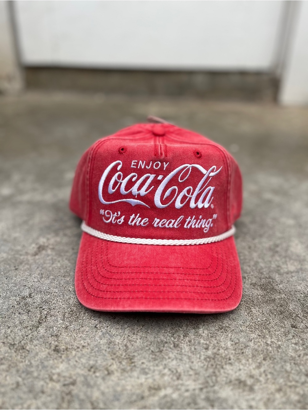 Coca Cola It’s  The Real Thing Hat Snapback Hat Coke Hat NWT Red